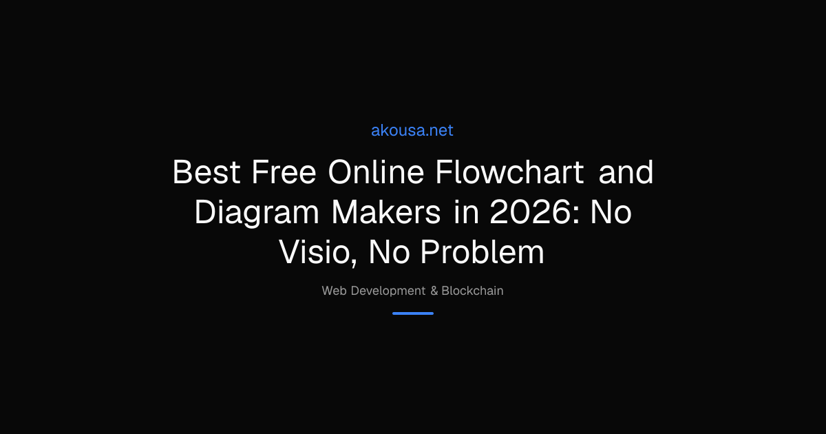 Best Free Online Flowchart and Diagram Makers in 2026: No | Akousa