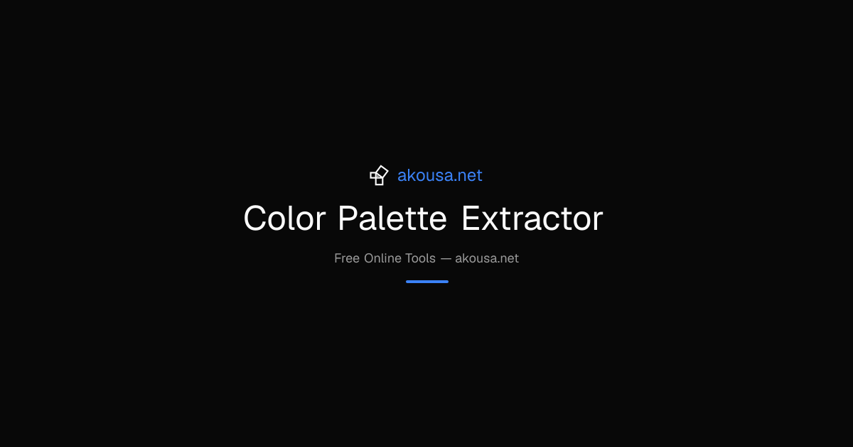 How to Use Color Palette Extractor - Free Converter Tool Guide | Akousa