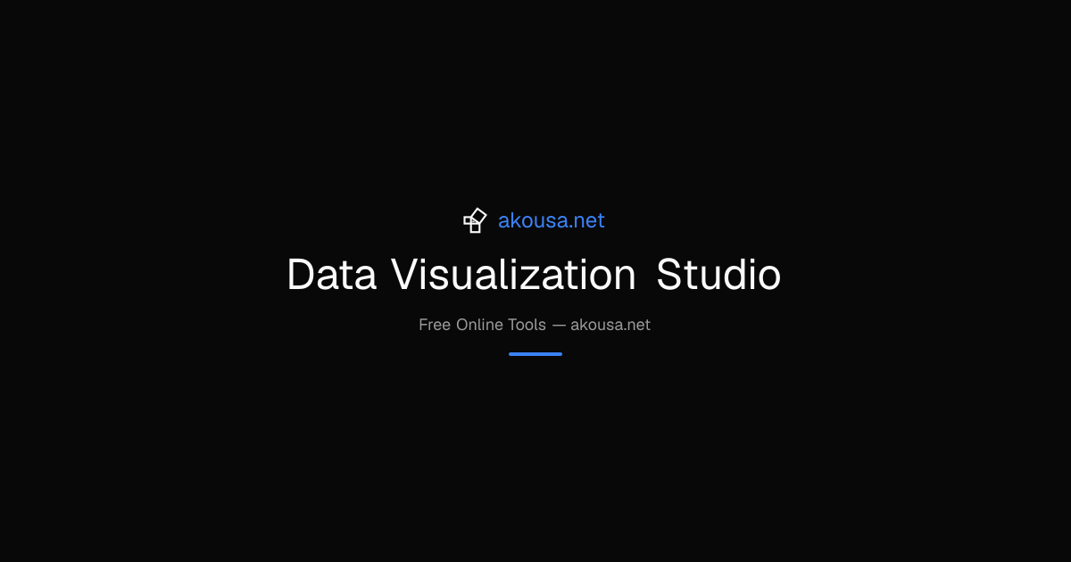 Data Visualization Studio — Free Online Tool | Akousa