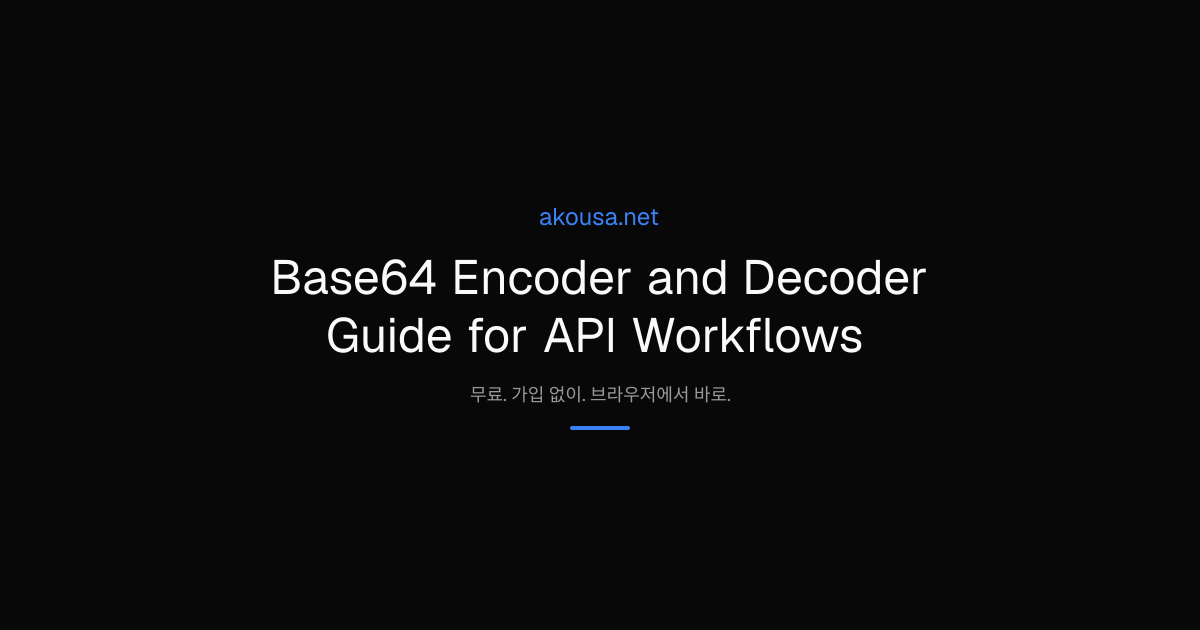 Base64 Encoder and Decoder Guide for API Workflows | Akousa