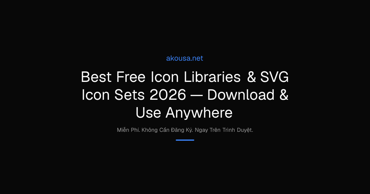 Best Free Icon Libraries & SVG Icon Sets 2026 — Download & Use Anywhere ...